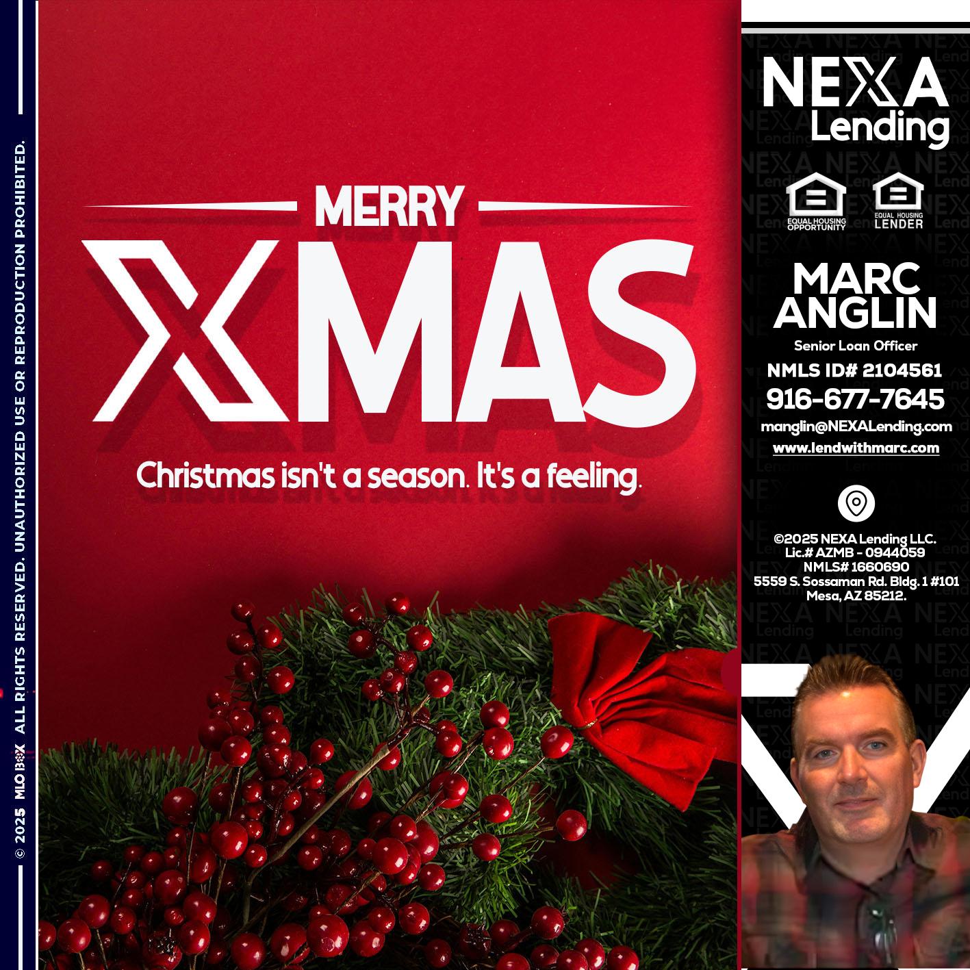 merry xmas - Marc Anglin -Senior Loan Officer