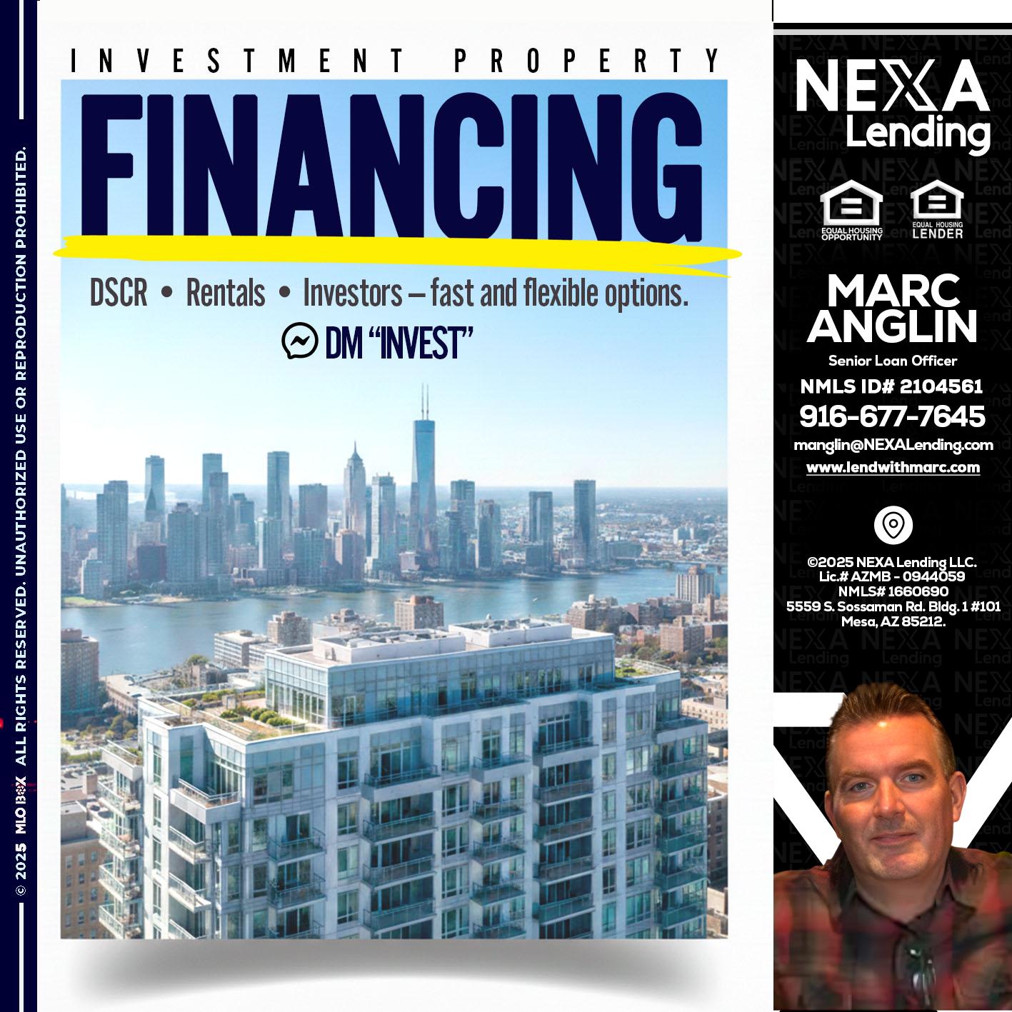 FINANCING - Marc Anglin -Senior Loan Officer