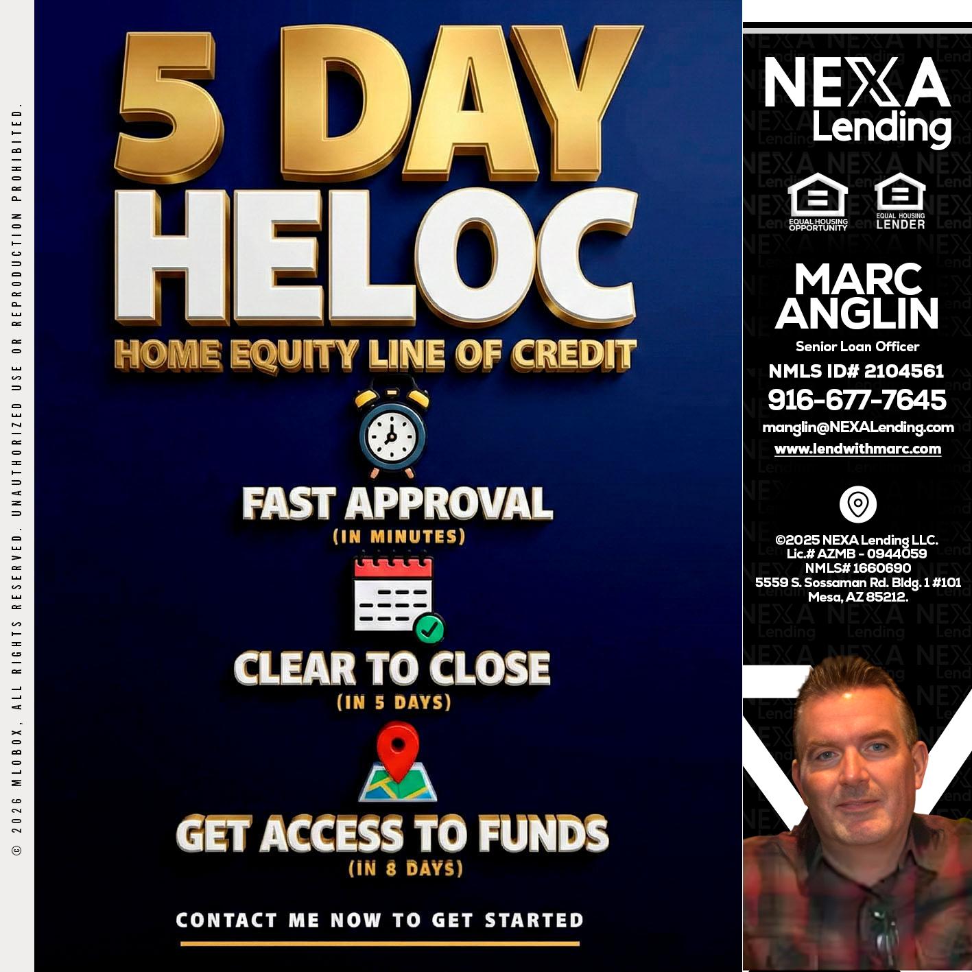 5 day hello - Marc Anglin -Senior Loan Officer